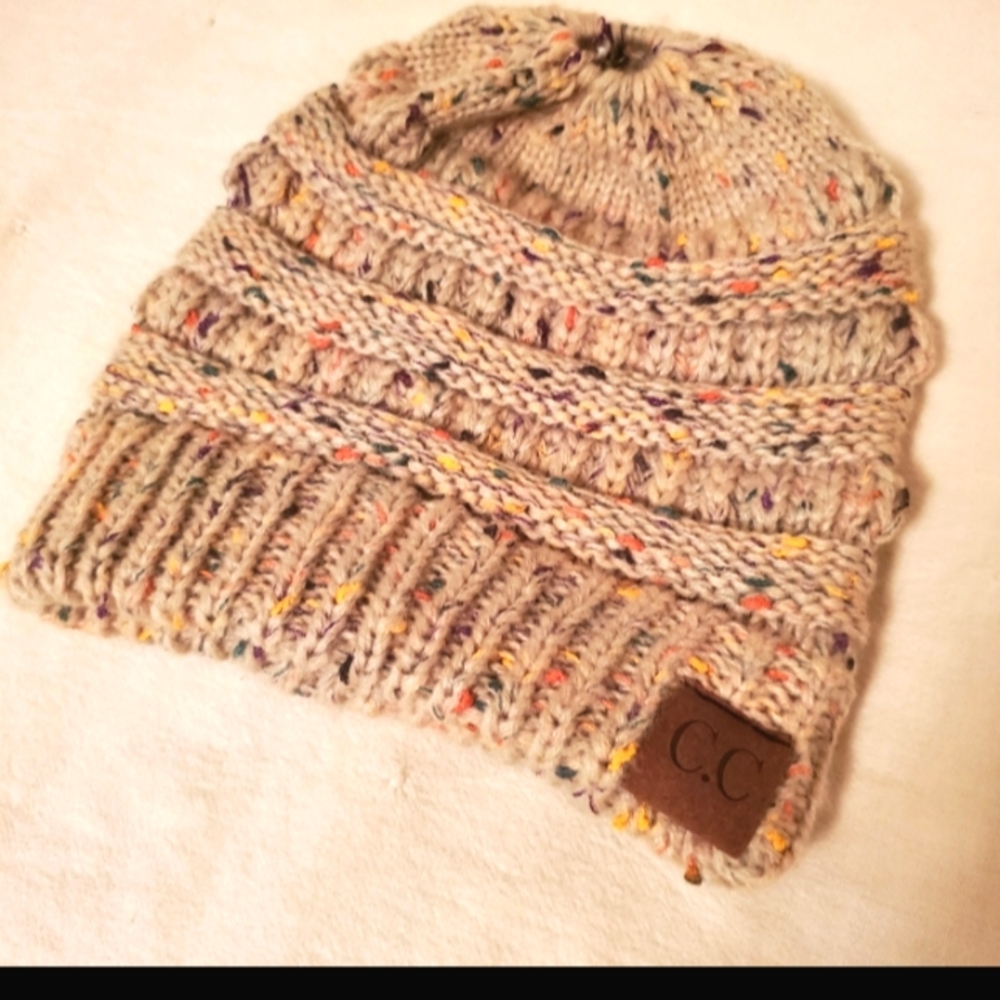 Messy Bun Beanie